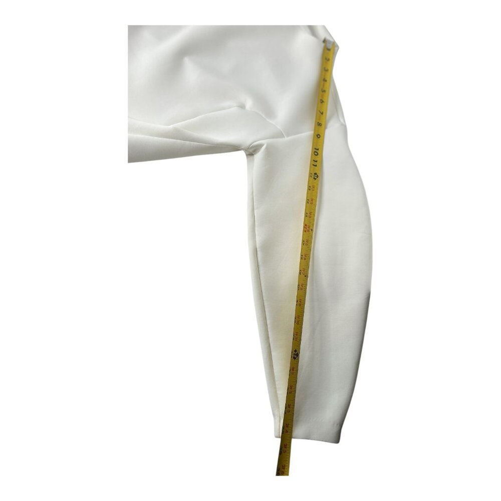 Anthropologie Maeve Neoprene Hourglass Pullover Womens Size Large Ivory Stretch - Picture 12 of 12